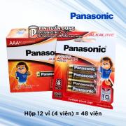 Hộp 12 vỉ (4 viên) pin đũa Panasonic Alkaline AA LR03T