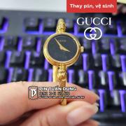 Thay pin đồng hồ nữ Gucci 2700.2L Gold Plated Quartz Women 