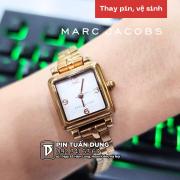 Thay pin đồng hồ nữ marc jacobs Vic rose Gold-tone watch MJ3530