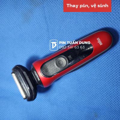 Thay pin máy cạo râu Braun Sensoflex S6 Red