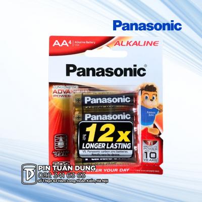 Pin tiểu Panasonic Alkaline AA LR6T Vỉ 4 viên 