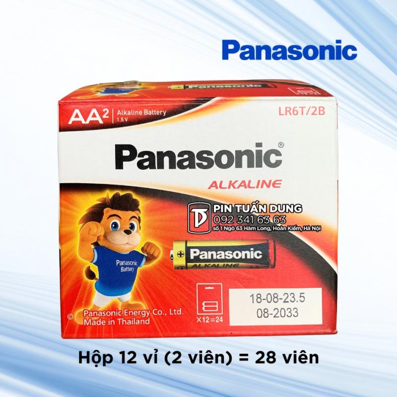 Hộp 12 đôi pin tiểu Panasonic Alkaline AA LR6