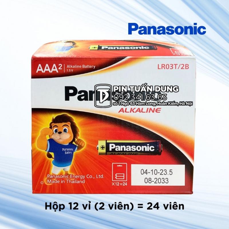 Hộp 12 đôi pin đũa Panasonic Alkaline AAA LR03